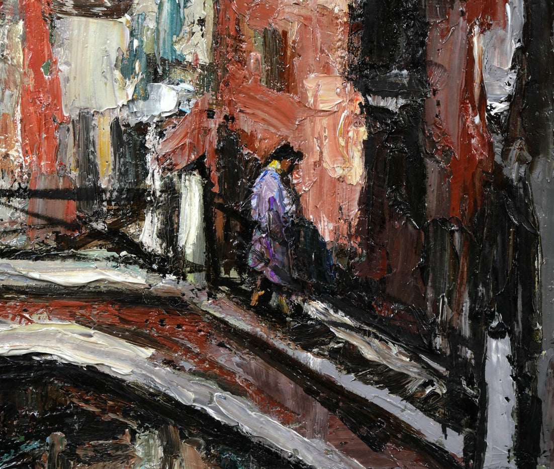 木村捷司「ヴェネツィアの橋(イタリア)」油絵・P10号 拡大画像4