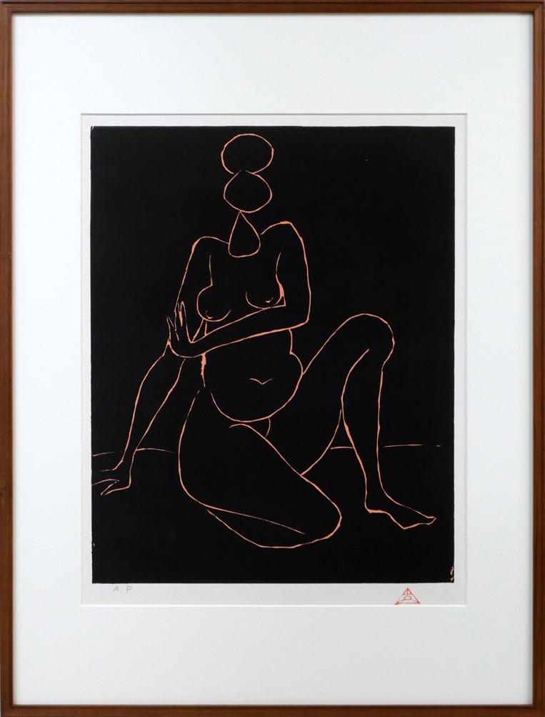 木内克「裸婦」リトグラフ