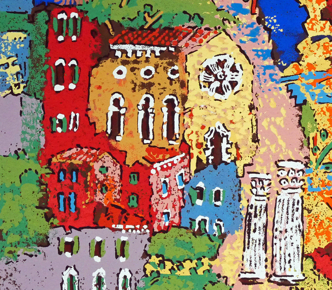 絹谷幸二「太陽」シルクスクリーン版画 拡大画像3