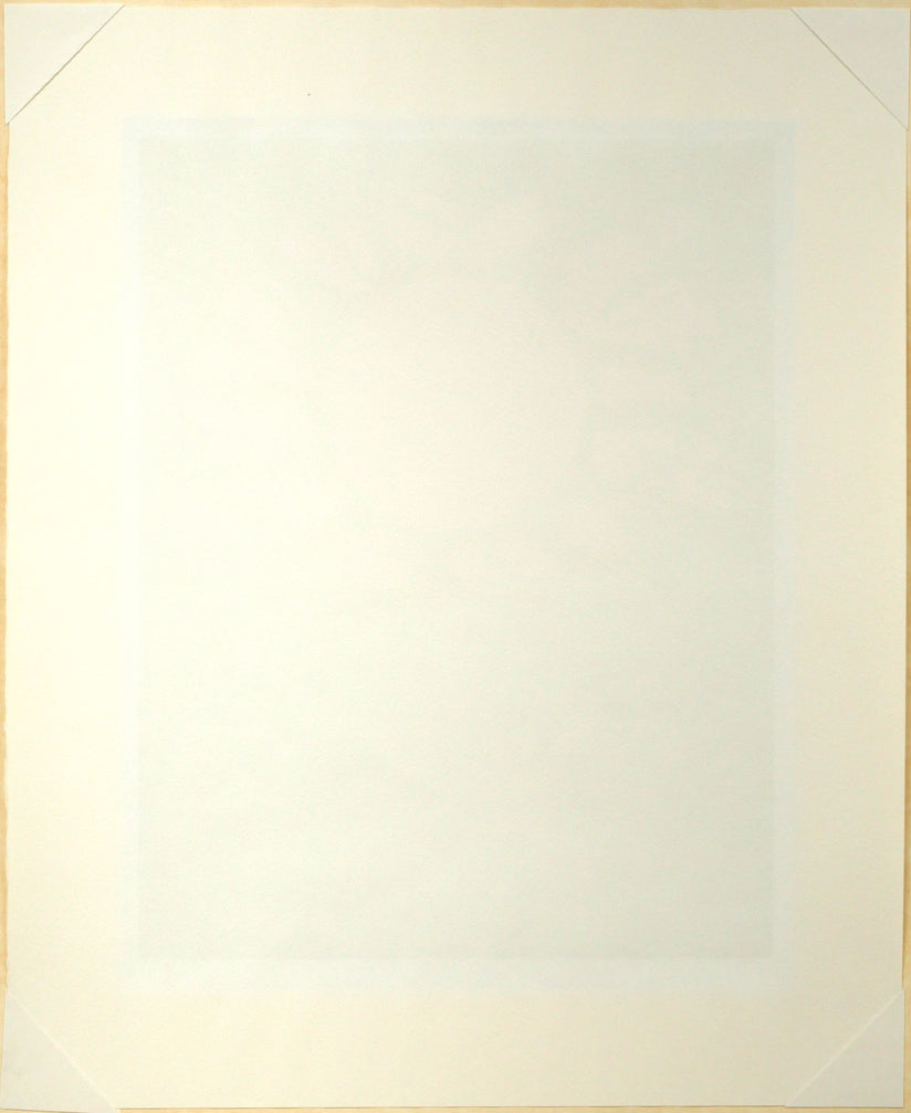 絹谷幸二「太陽」シルクスクリーン版画 作品シート裏側画像