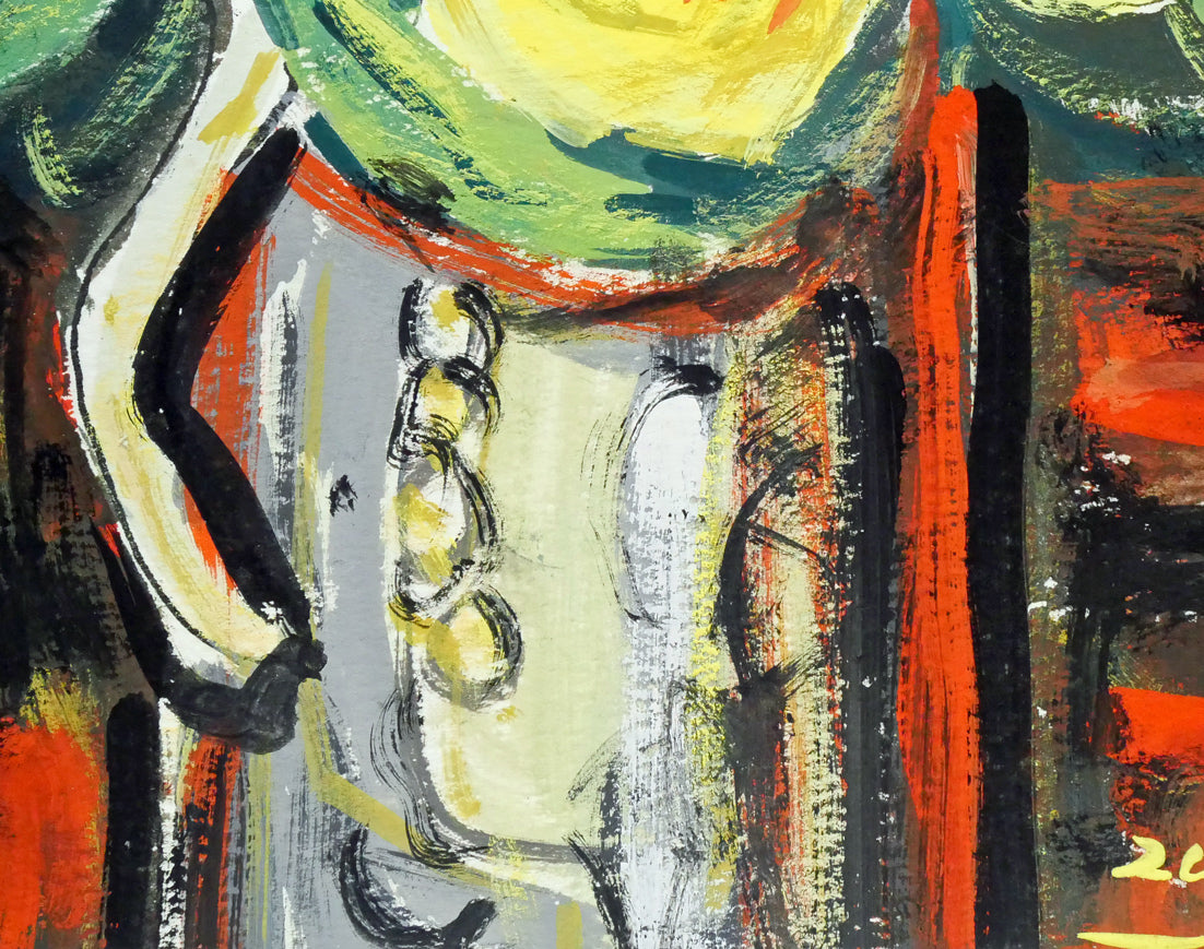 北村トシヒロ「黄色いバラ」水彩画・3号 拡大画像4