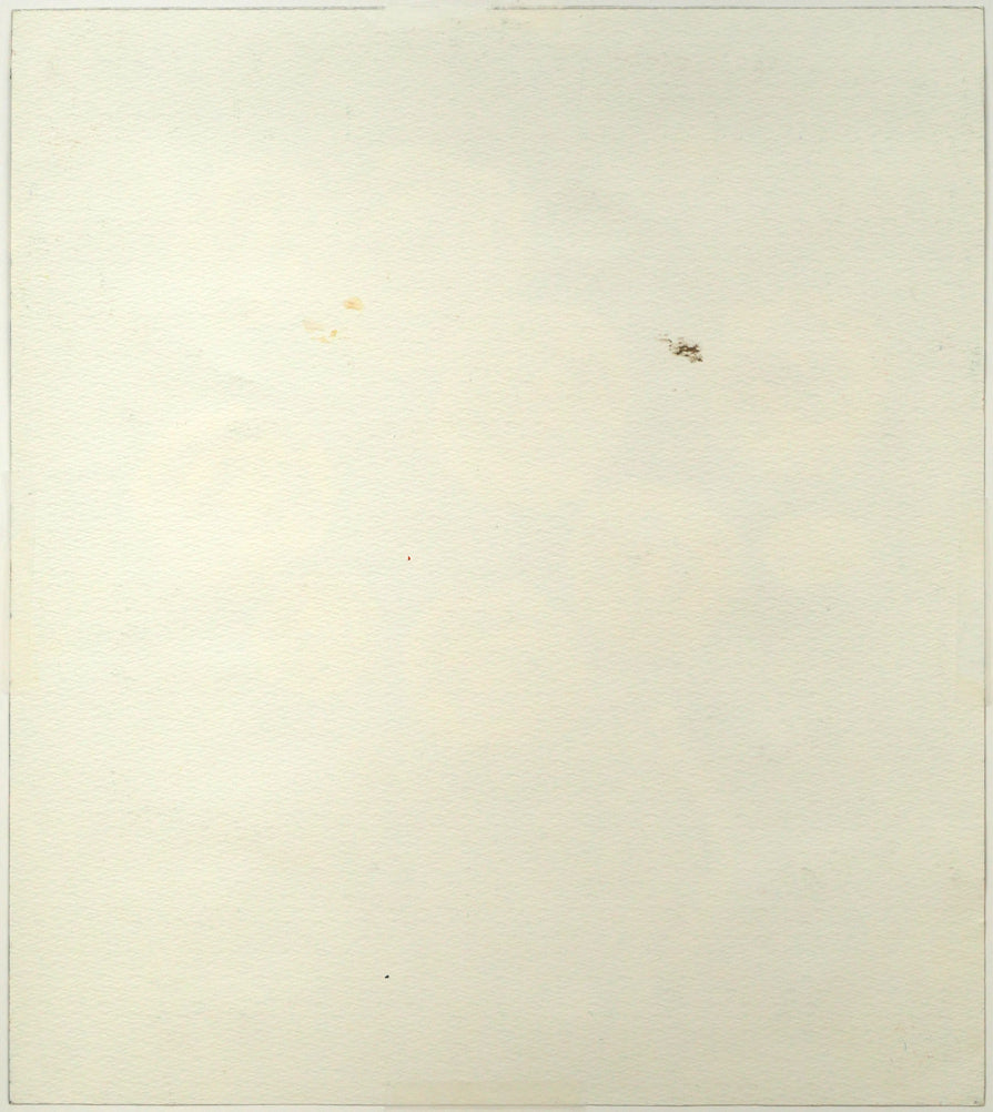 北村トシヒロ「黄色いバラ」水彩画・3号 作品裏側画像