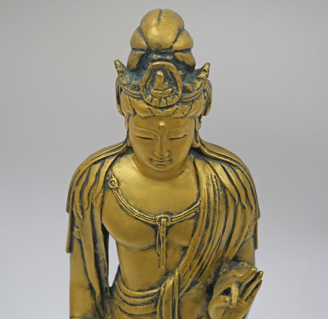 北村西望「聖観世音菩薩」ブロンズ作品・共箱 拡大画像2