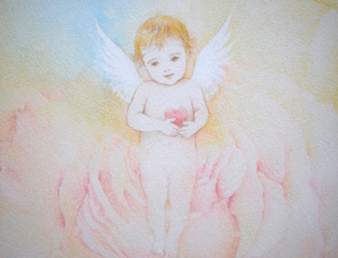 きたのじゅんこ「Angel’s Heart」版画 拡大画像2