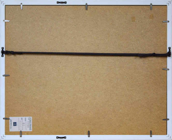 北吉晃「シンフォニー・ベニス」シルクスクリーン版画 額縁裏側画像