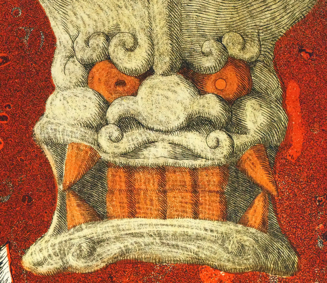 小林大「ニヘーデビル(沖縄方言)」銅版画 拡大画像4