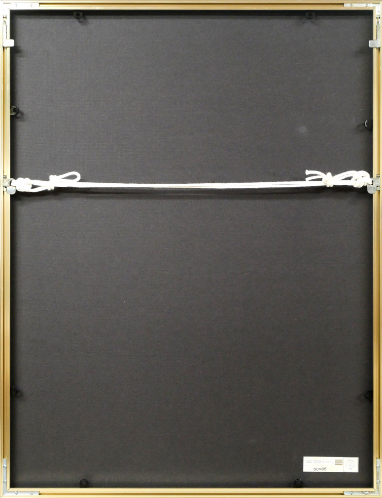 小林大「ニヘーデビル(沖縄方言)」銅版画 額縁裏側画像