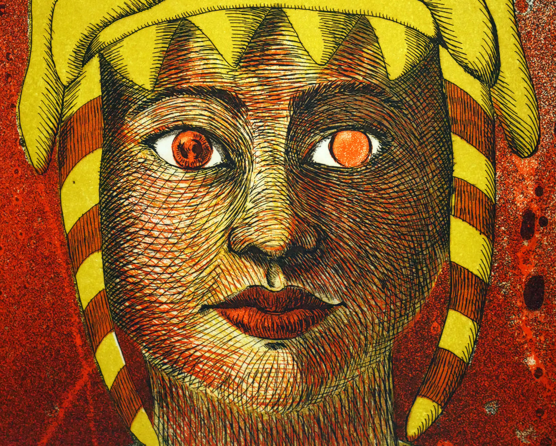 小林大「ニヘーデビル(沖縄方言)」銅版画 拡大画像7