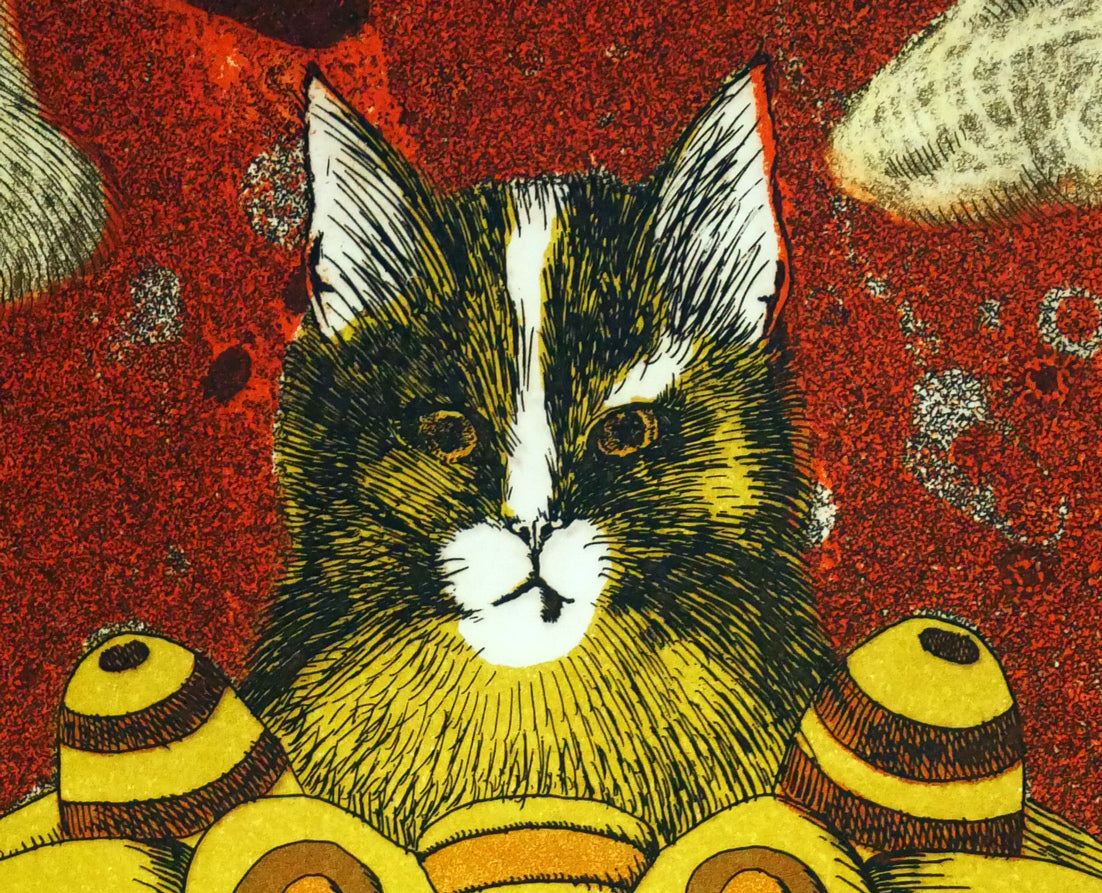 小林大「ニヘーデビル(沖縄方言)」銅版画 拡大画像6