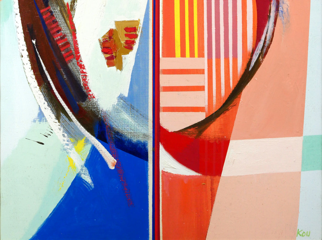 小林孔「サーキット」油絵・F20号 拡大画像2