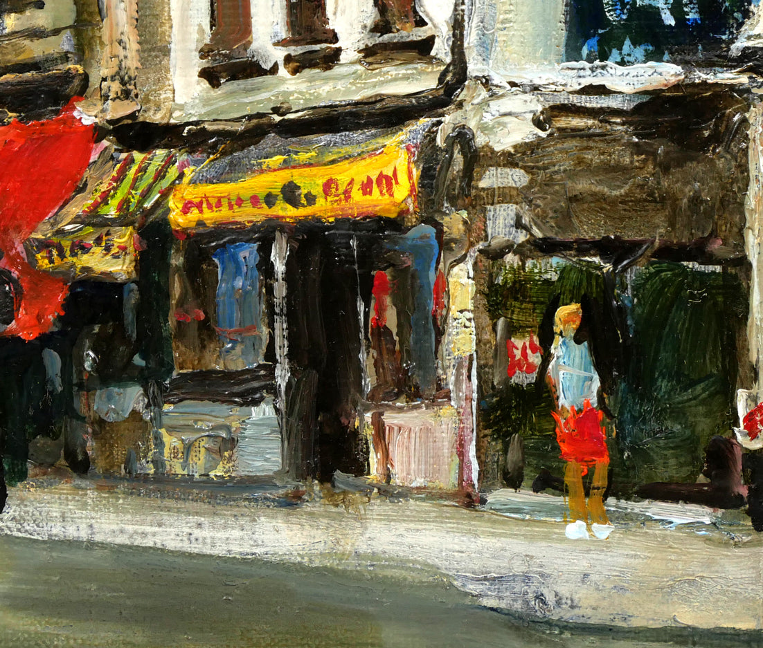 児玉幸雄「パリー街景」油絵・F6号 拡大画像5