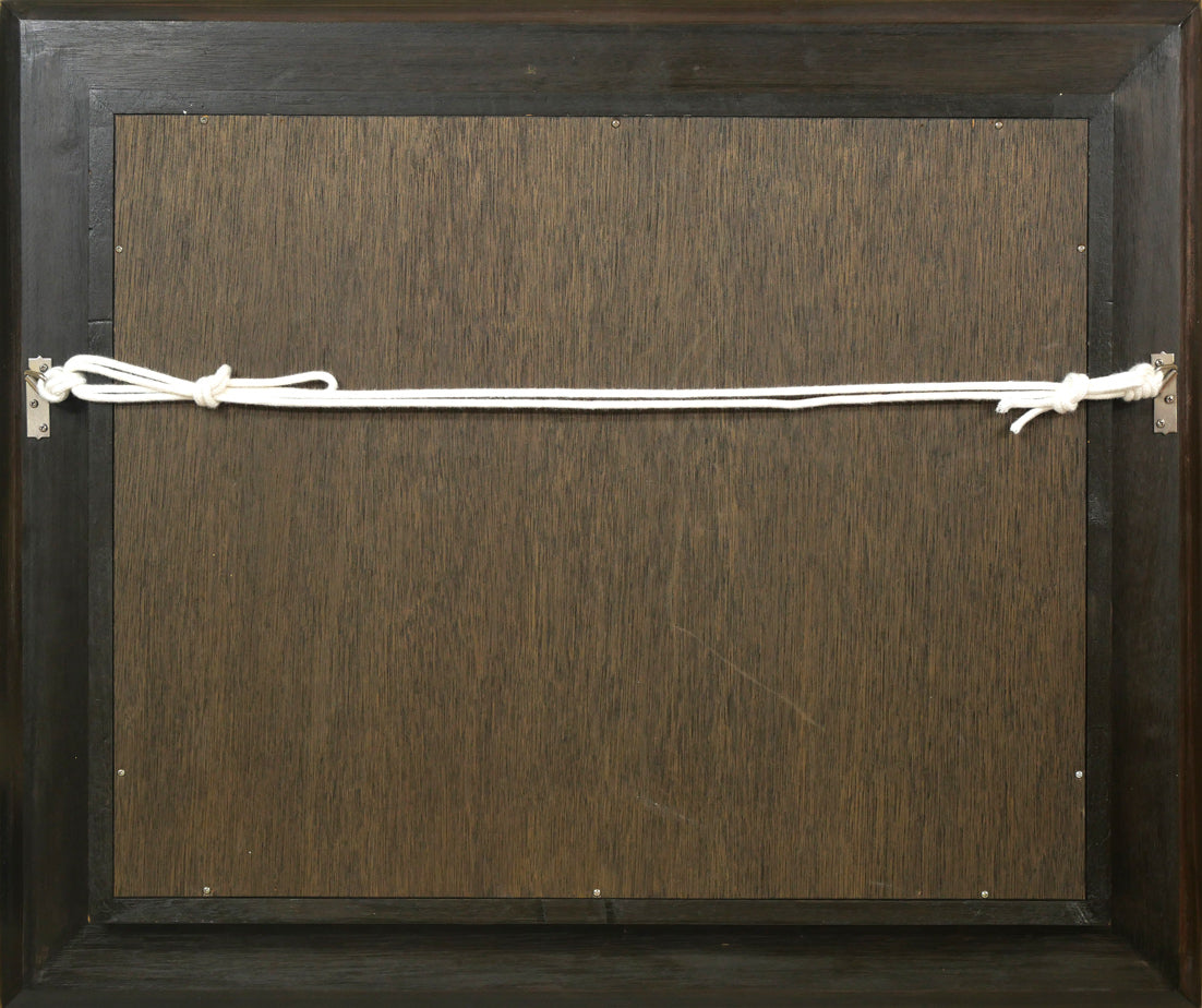 児玉幸雄「パリー街景」油絵・F6号 額縁裏側画像