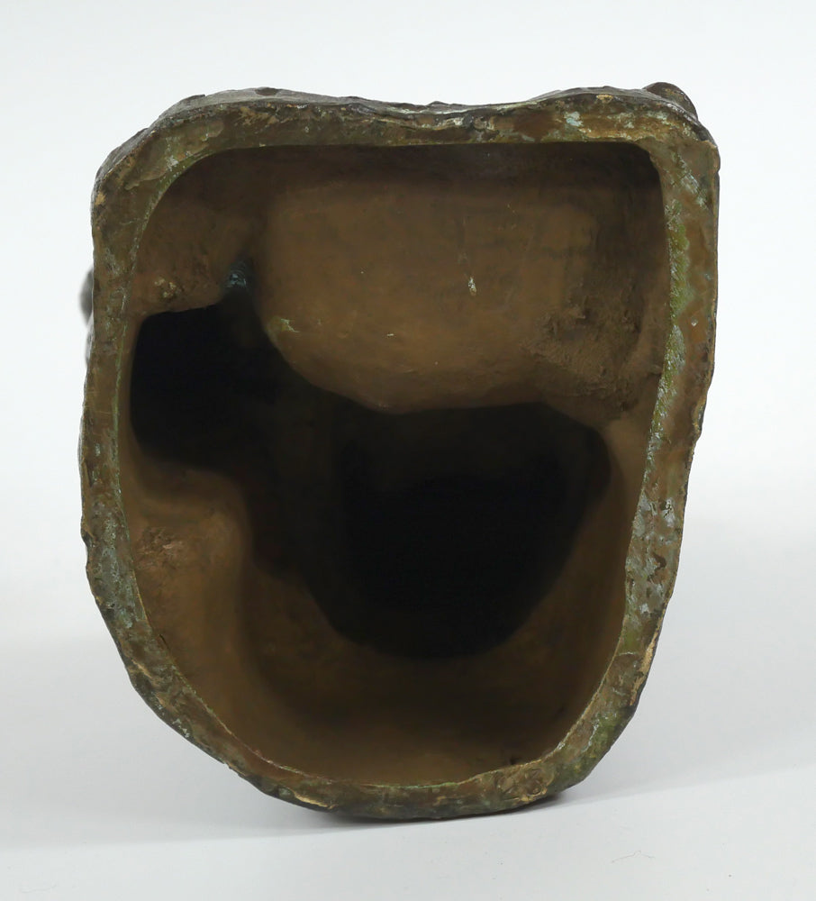 古賀忠雄「語らい」ブロンズ作品・共箱 作品裏側画像