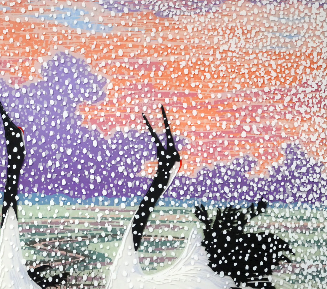 小暮真望「歓喜」アクリル板にシルクスクリーン版画 拡大画像4
