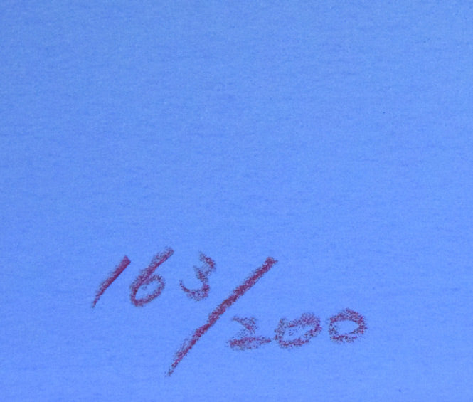 小暮真望「仙人池に映る秋麗剱岳」シルクスクリーン版画・12号　限定番号（ed,163/200）拡大画像