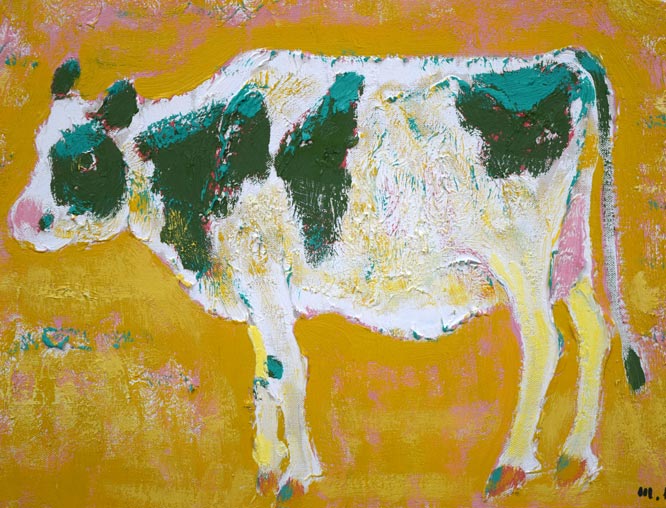 小島真佐吉「秋」油絵・F6号 拡大画像1