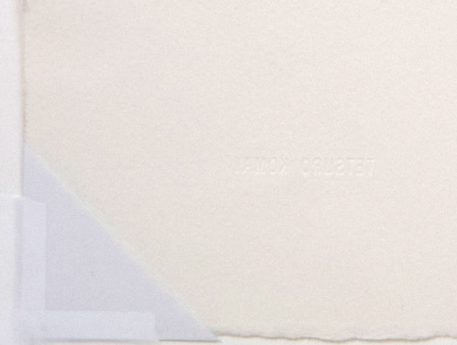 駒井哲郎「二樹」エッチング(銅版画) 裏側拡大画像1