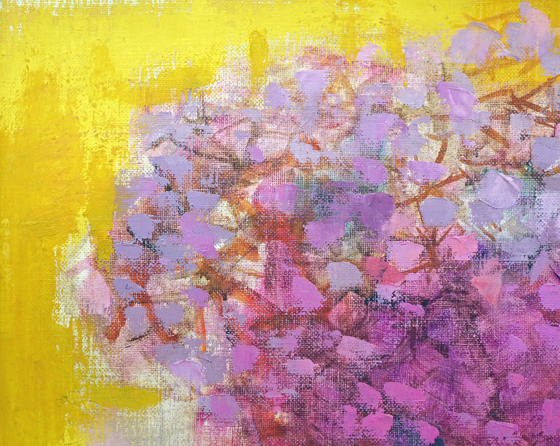 今田敬一「フロックス」油絵・F6号 拡大画像1