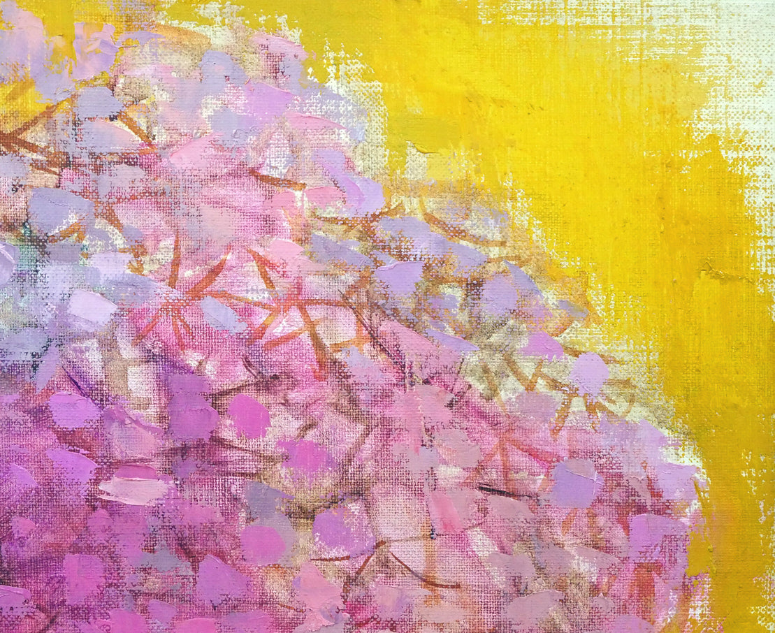 今田敬一「フロックス」油絵・F6号 拡大画像2