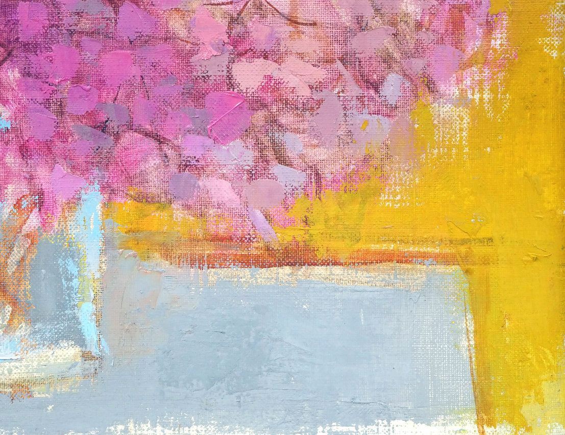 今田敬一「フロックス」油絵・F6号 拡大画像4