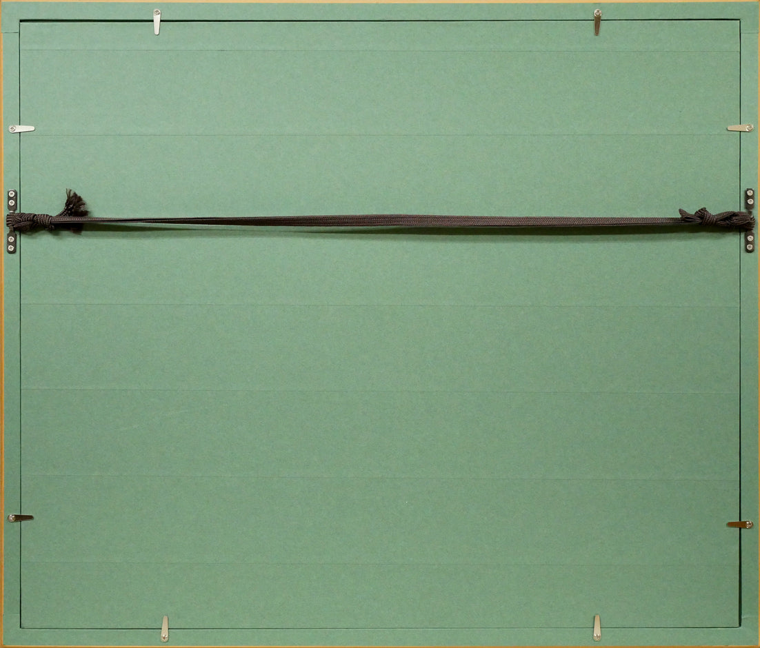 今田敬一「フロックス」油絵・F6号 額縁裏側画像