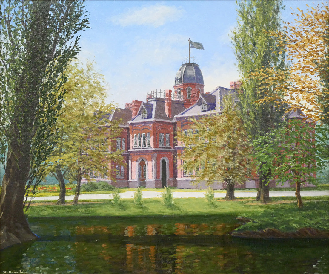 近藤博史「道庁」油絵・F8号 作品全体拡大画像