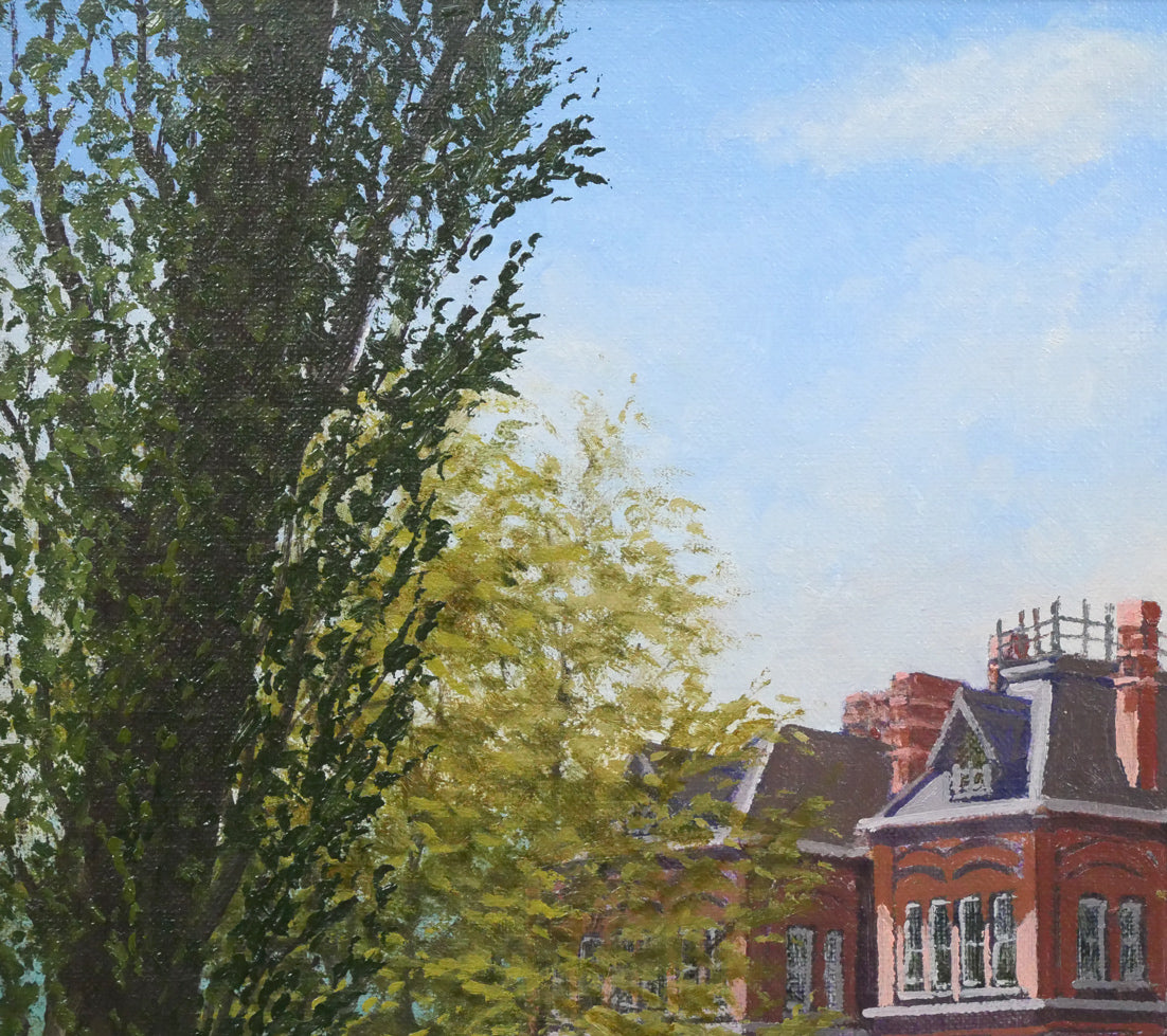 近藤博史「道庁」油絵・F8号 拡大画像1