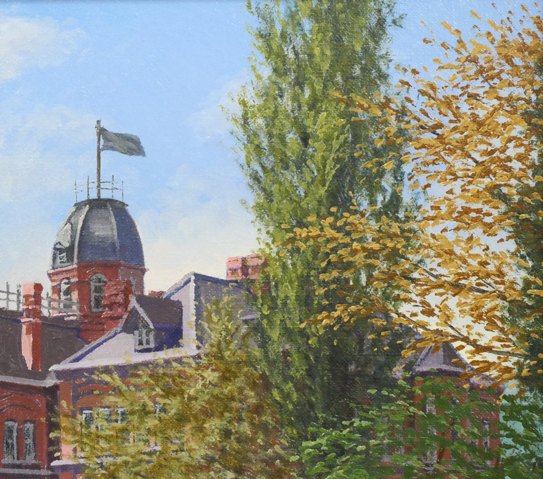 近藤博史「道庁」油絵・F8号 拡大画像2