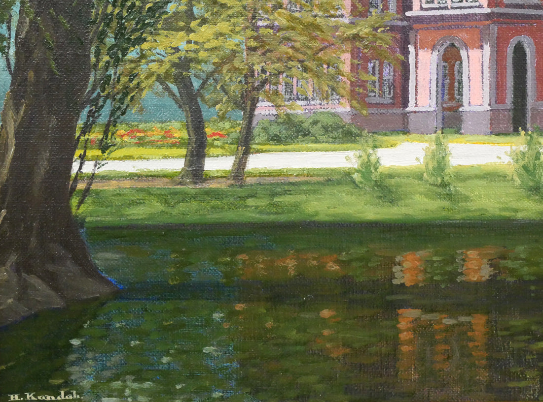 近藤博史「道庁」油絵・F8号 拡大画像3