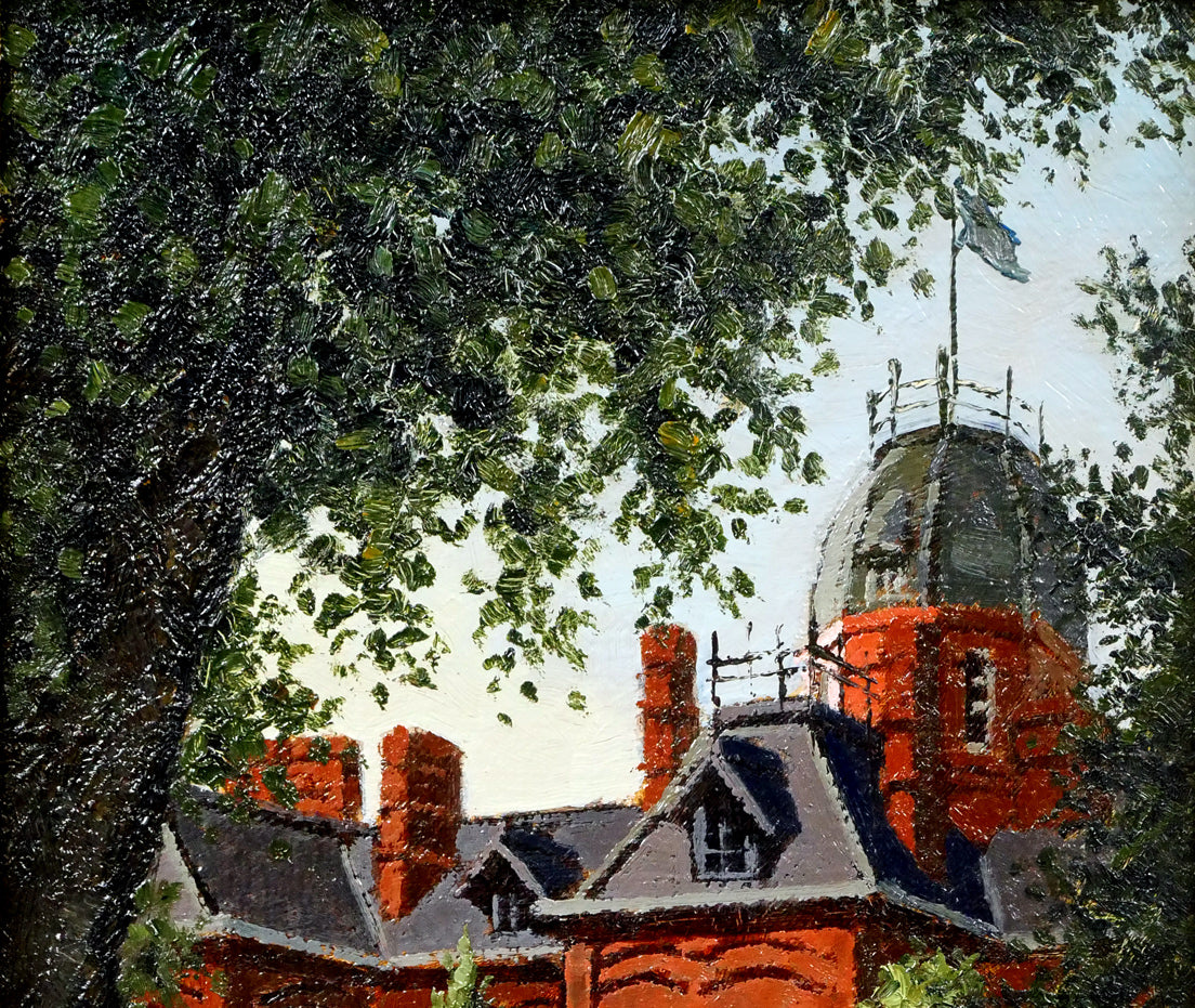 近藤博史「道庁」油絵・SM 拡大画像1