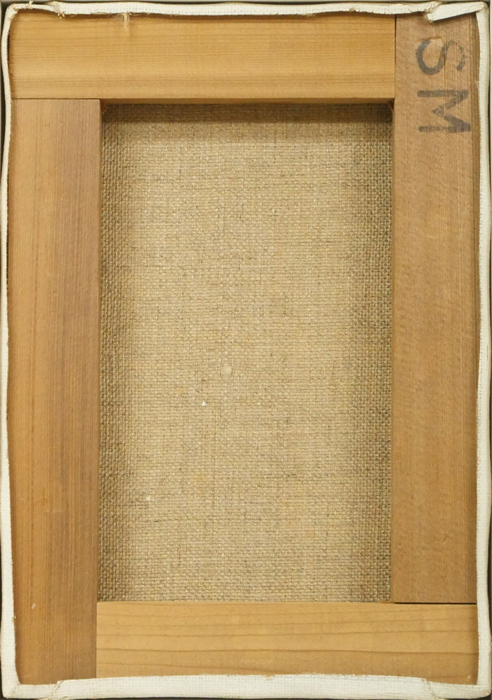 近藤博史「道庁」油絵・SM キャンバス裏側画像