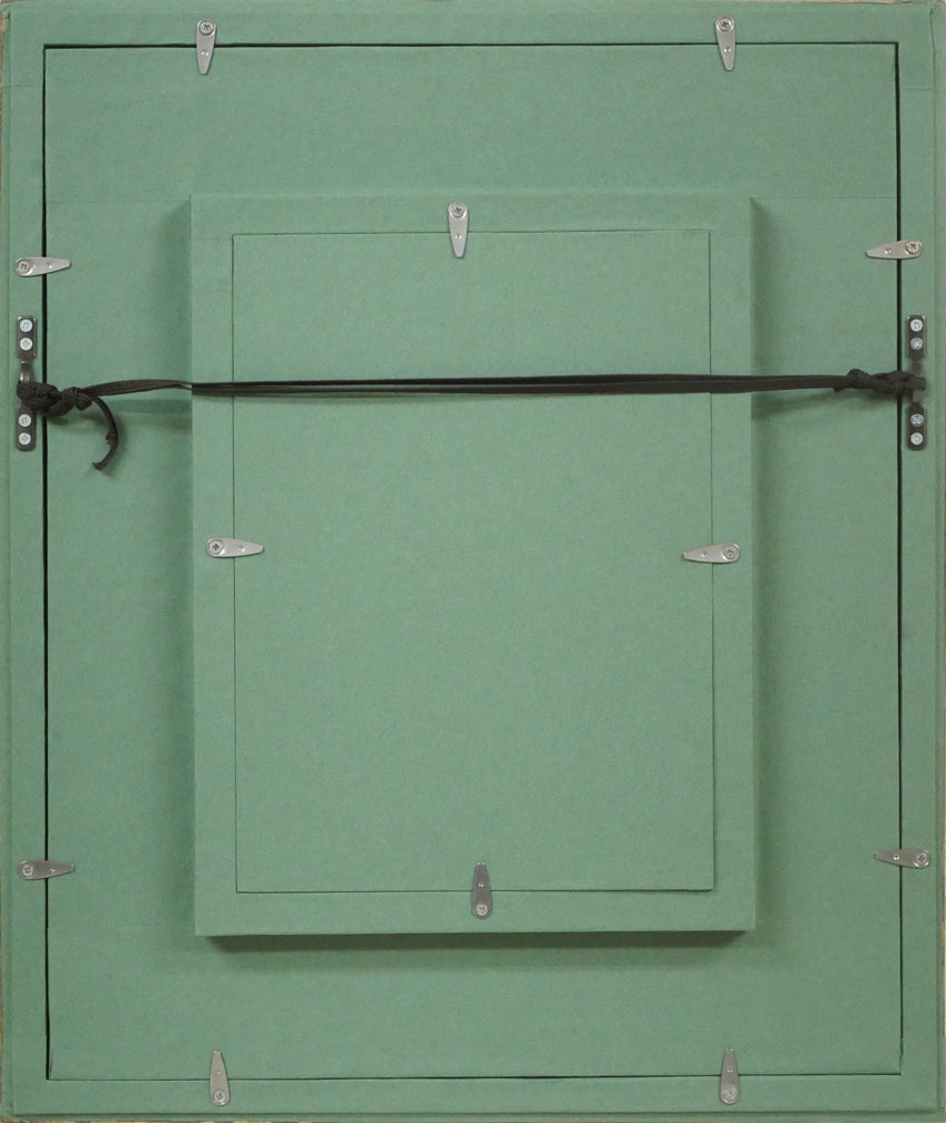 近藤博史「道庁」油絵・SM 額縁裏側画像