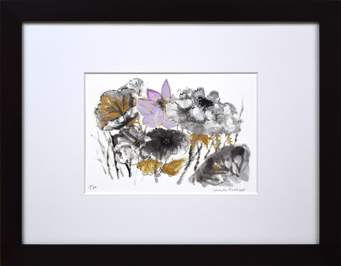 定番大特価人気洋画家作品　　中川まり子　　６号　　「花の咲く頃」 自然、風景画