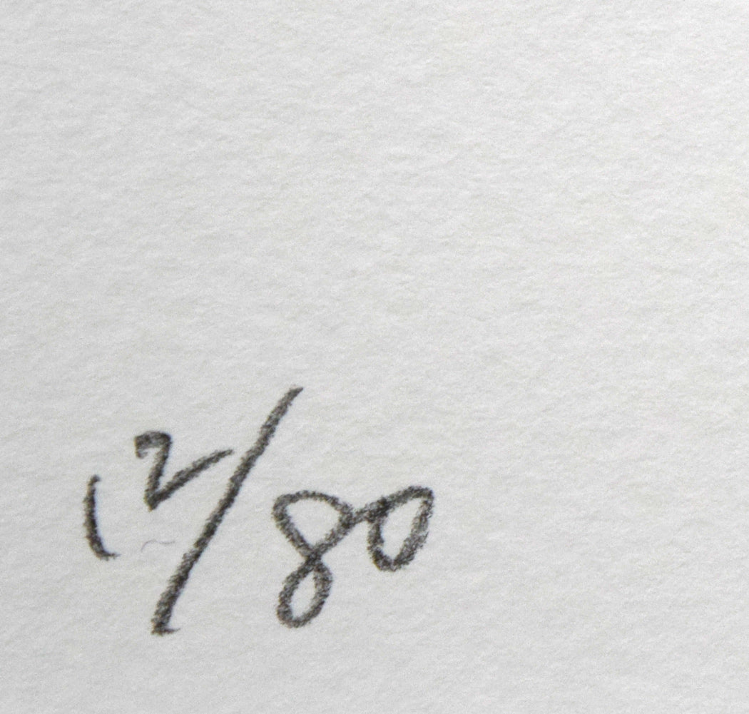 小篠弘子(コシノヒロコ)「花」版画 限定番号(ed,12/80)