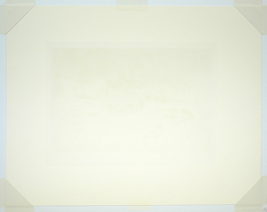 アンドレ コタボ(Andre COTTAVOZ)「ノートルダム大聖堂(パリ)」リトグラフ 作品シート裏側画像