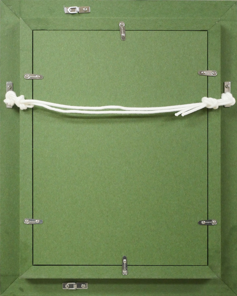 熊谷守一「赤とんぼ」巧芸画・SM 額縁裏側画像