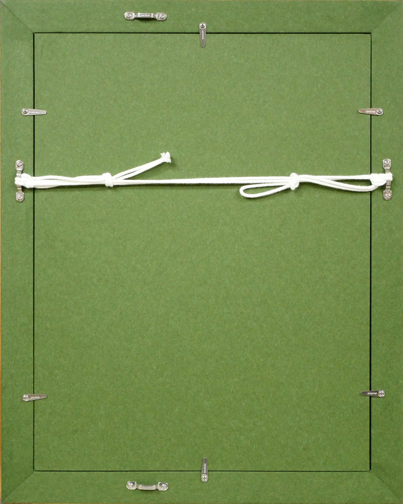 熊谷守一「種まき」木版画 額縁裏側画像