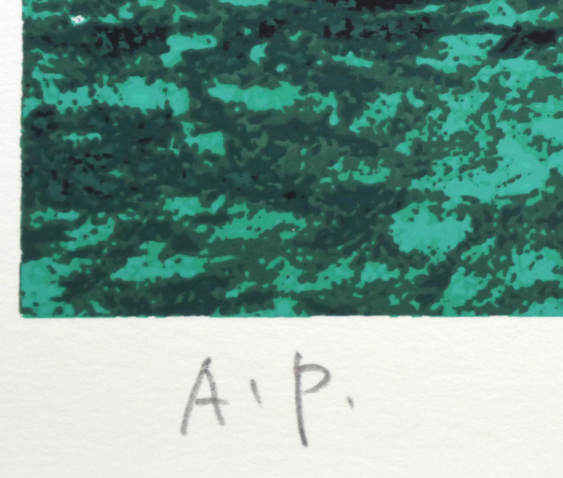 熊谷善正「ベネチア(イタリア)」シルクスクリーン版画 限定番号(ed,A.P.=作家保存版)