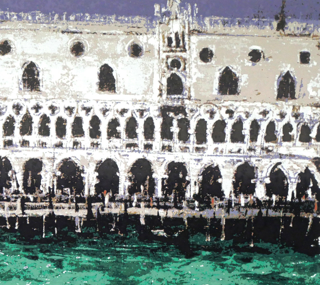 熊谷善正「ベネチア(イタリア)」シルクスクリーン版画 拡大画像2