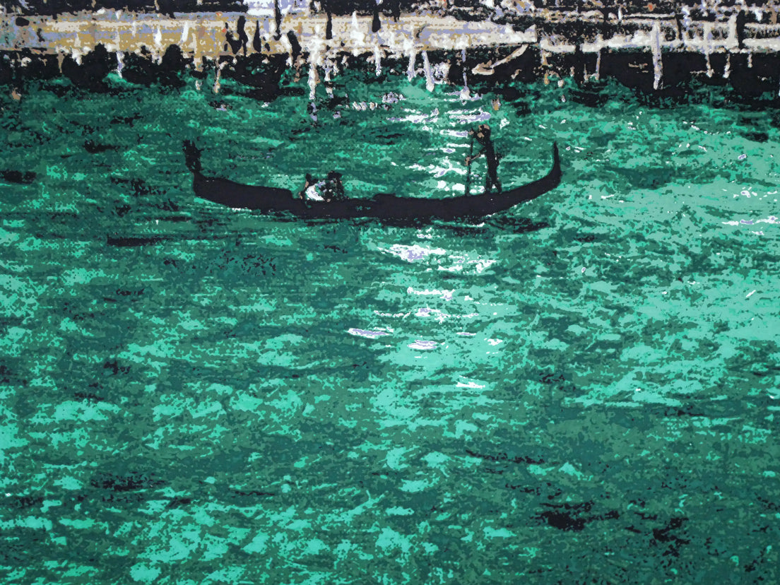 熊谷善正「ベネチア(イタリア)」シルクスクリーン版画 拡大画像3