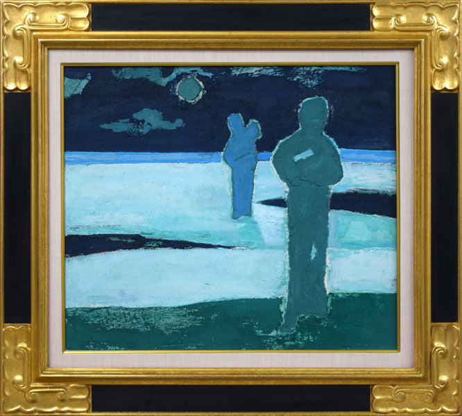 国松登「氷人」油絵・F10号