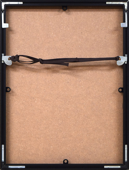 栗谷川健一「湖水の葦」シルクスクリーン版画 額縁裏側画像