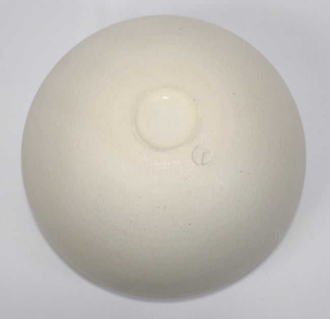 黒田泰蔵「白磁碗」共箱 作品裏側画像