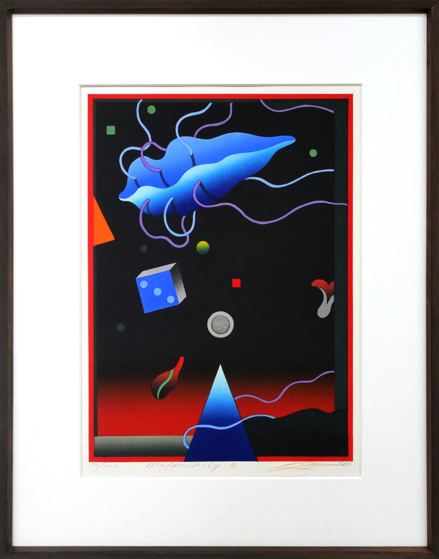 黒崎彰「Melancholy B」木版画