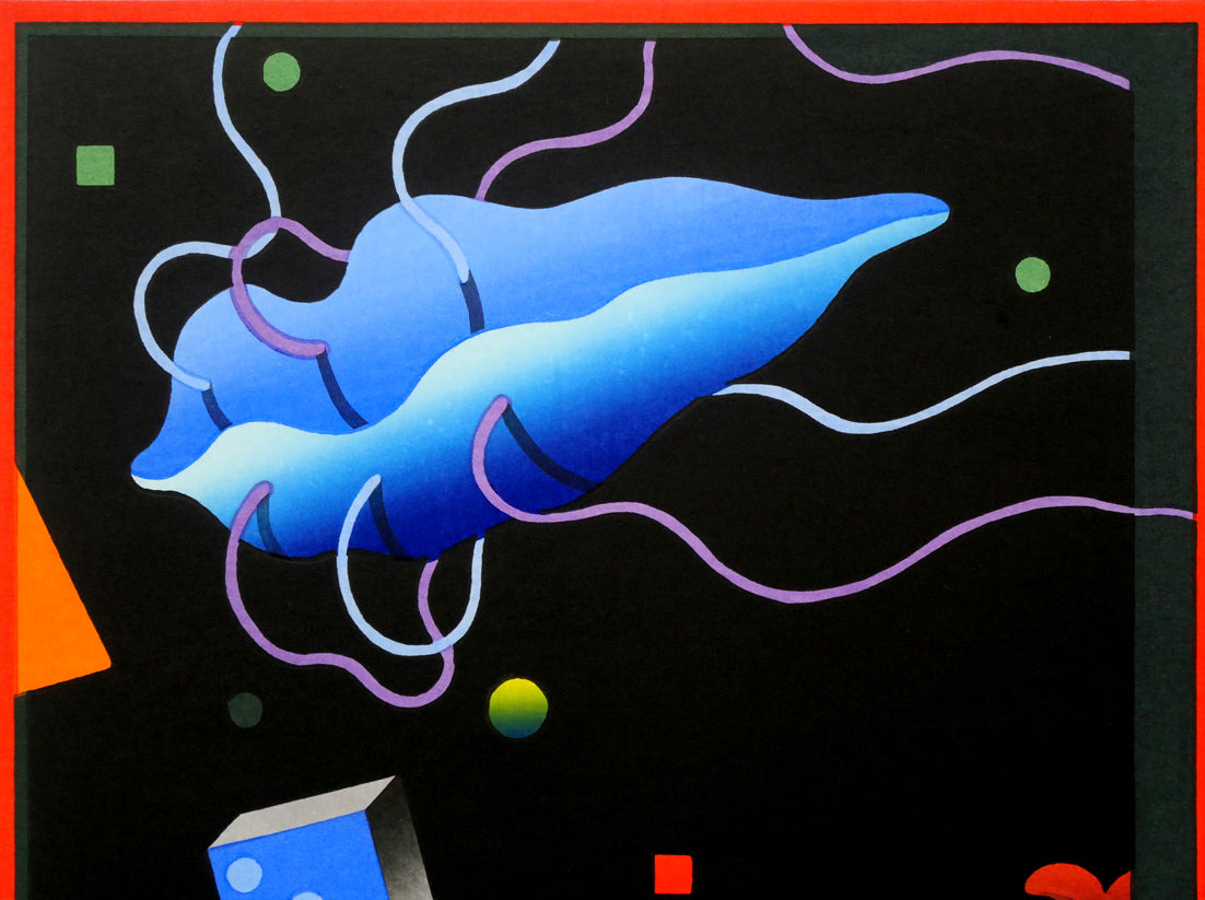 黒崎彰「Melancholy B」木版画 拡大画像1