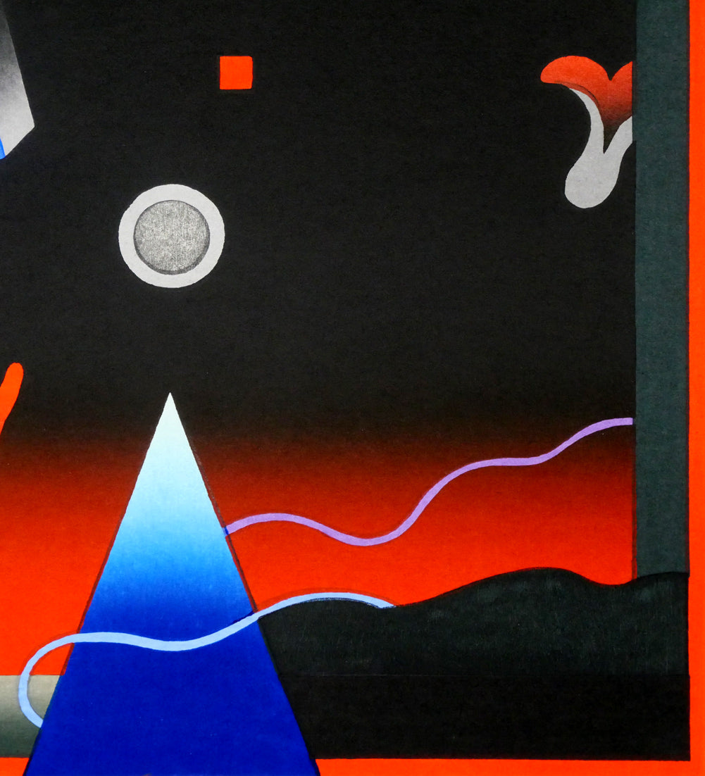 黒崎彰「Melancholy B」木版画 拡大画像3