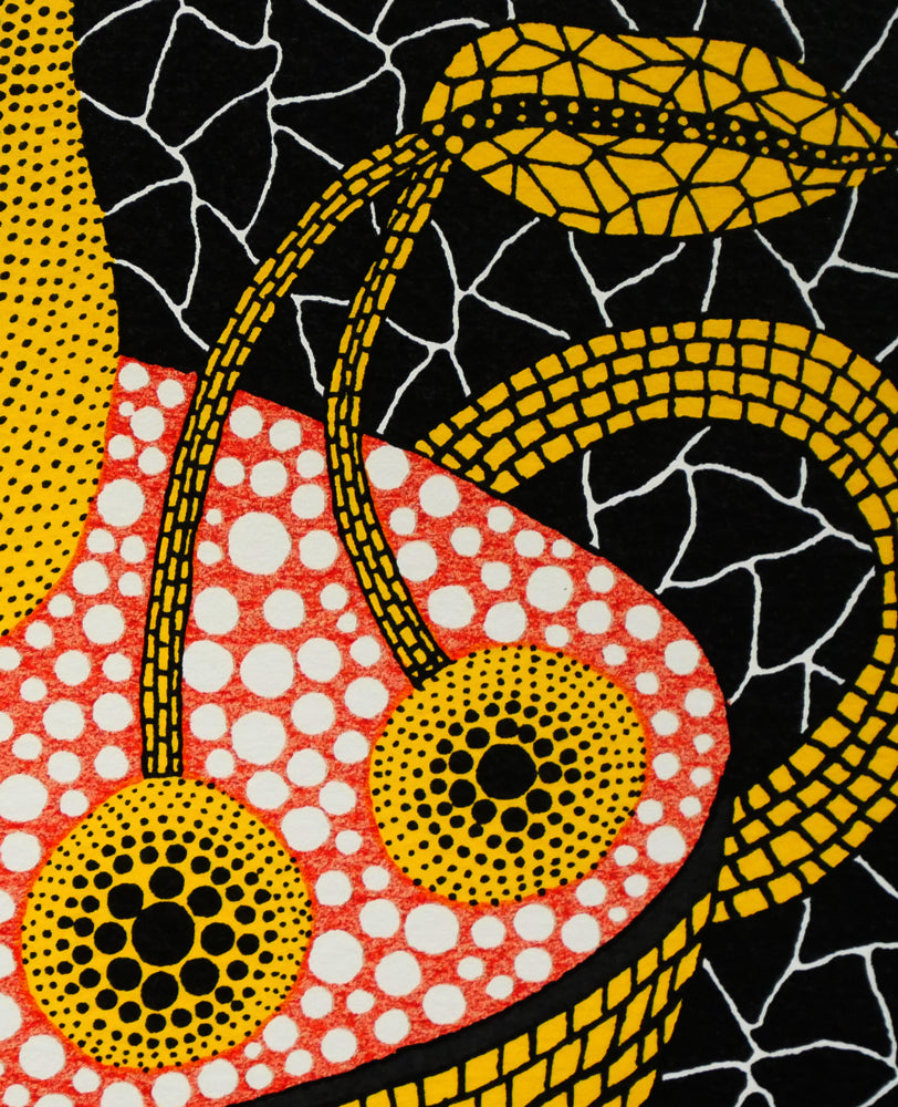 草間彌生「かぼちゃと果物」シルクスクリーン版画 拡大画像8