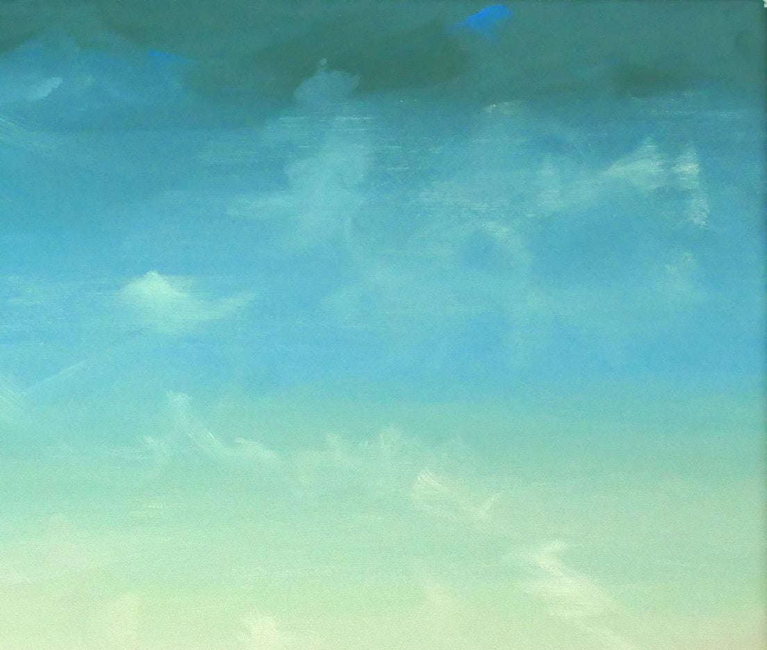 ルシアン クートー(Lucien COUTAUD)「海辺の三人の貴婦人」グワッシュ・12号 拡大画像2