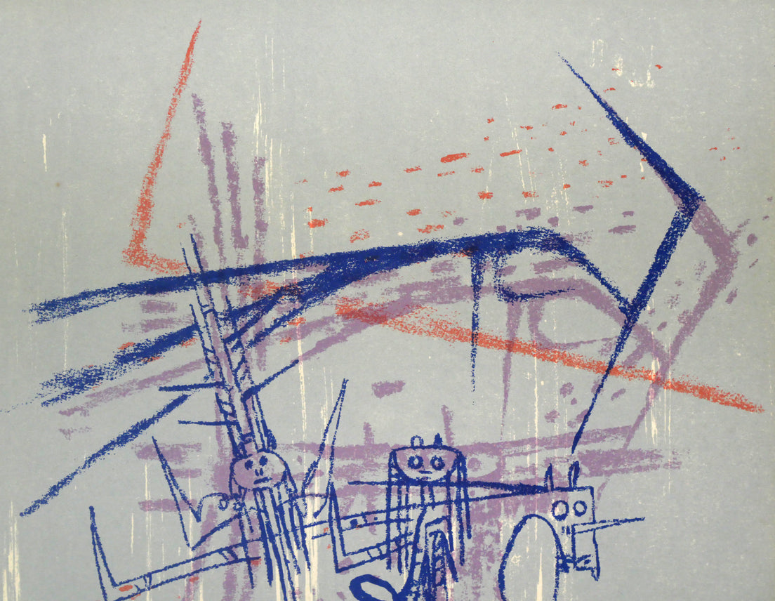 ウィフレド ラム(Wifredo LAM)「Les affinités ambigues」オリジナルリトグラフ 拡大画像1