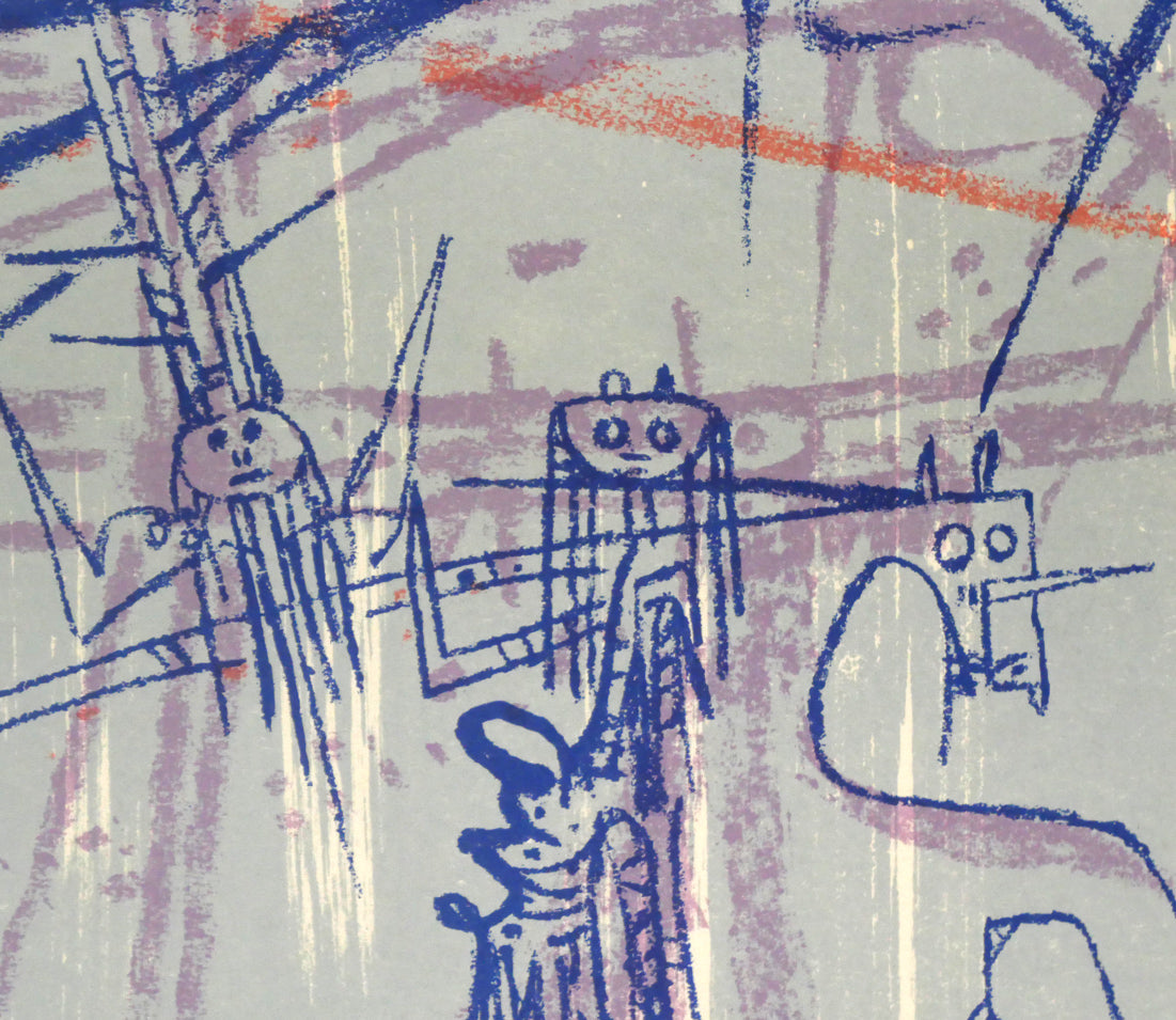 ウィフレド ラム(Wifredo LAM)「Les affinités ambigues」オリジナルリトグラフ 拡大画像2